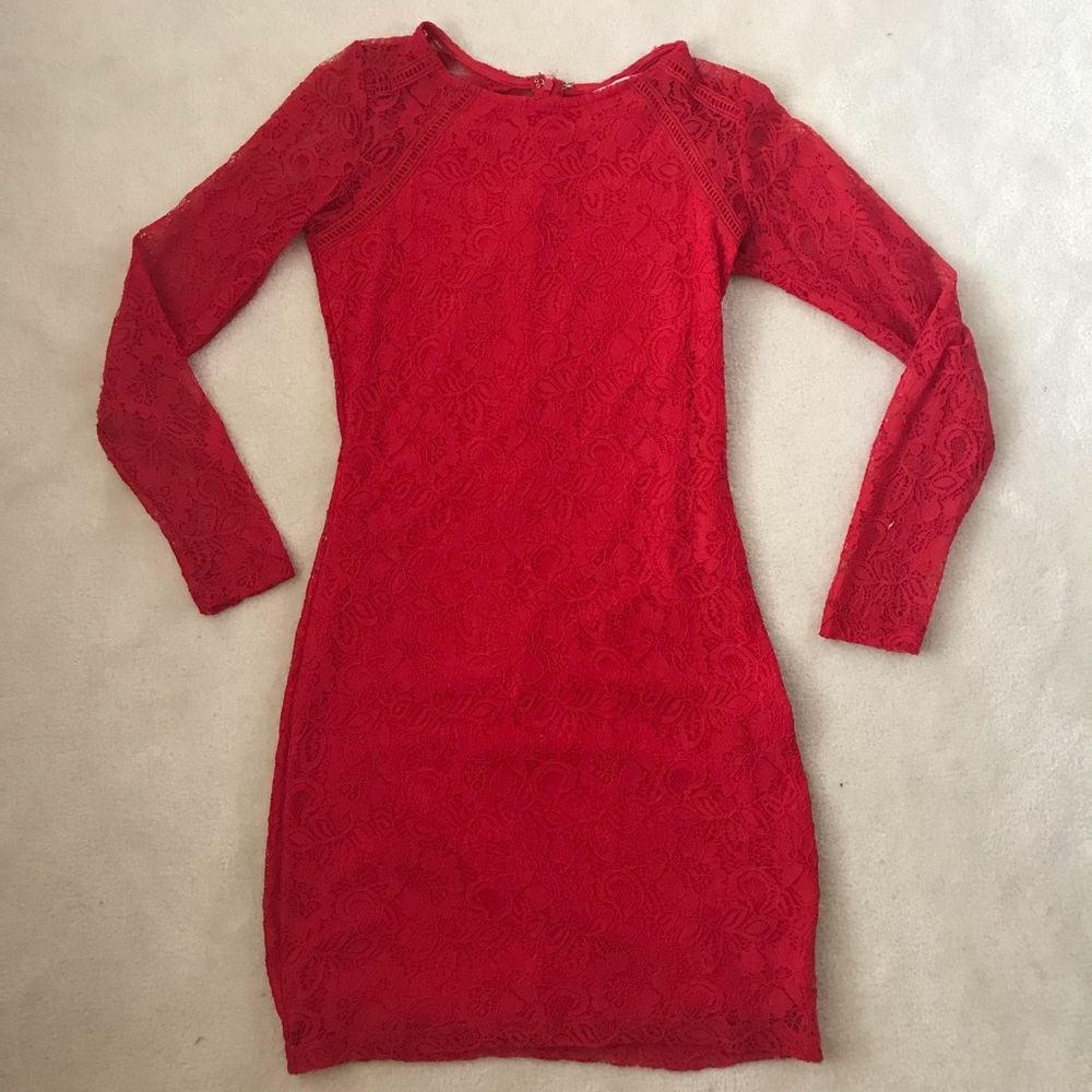Red Lace Dress